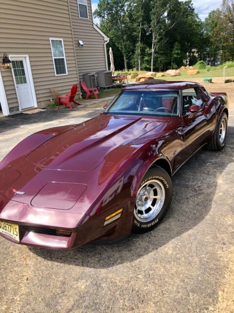 1980 Claret Chevrolet Corvette Coupe