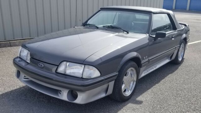 1988 Gray Ford Mustang Convertible