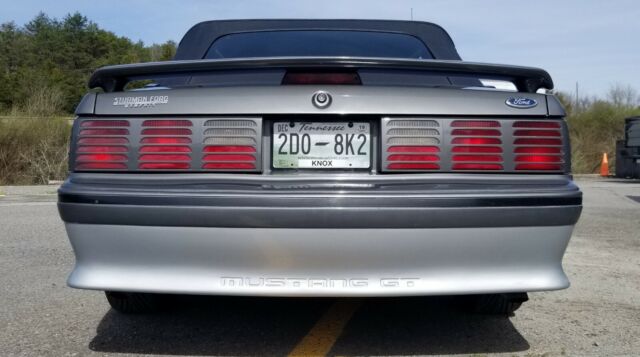 1988 Gray Ford Mustang Convertible