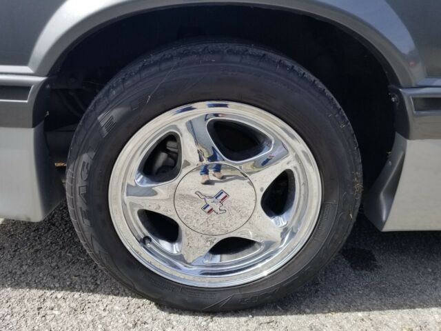 1988 Gray Ford Mustang Convertible