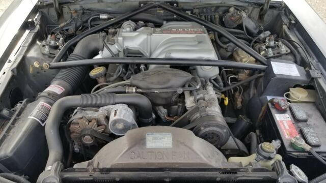 1988 Gray Ford Mustang Convertible