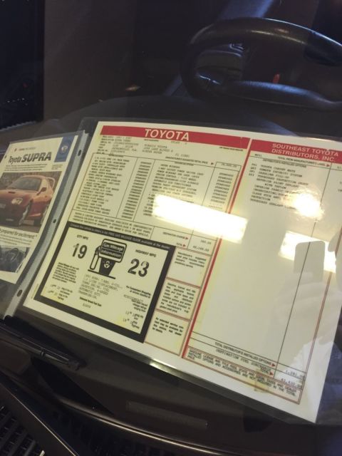 1993 Silver Toyota Supra Coupe