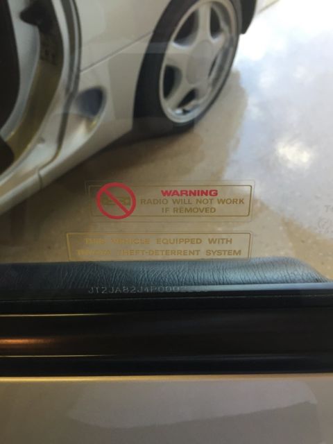 1993 Silver Toyota Supra Coupe