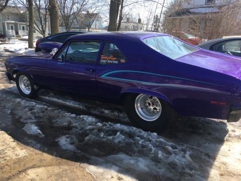 1970 Purple Chevrolet Nova 2 door sedan