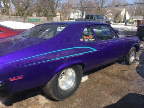 1970 Purple Chevrolet Nova 2 door sedan