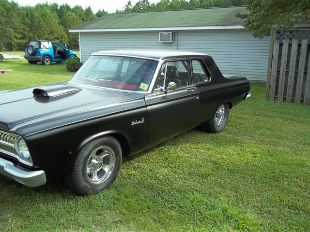 1965 hot rod black Plymouth Belvedere I hardtop