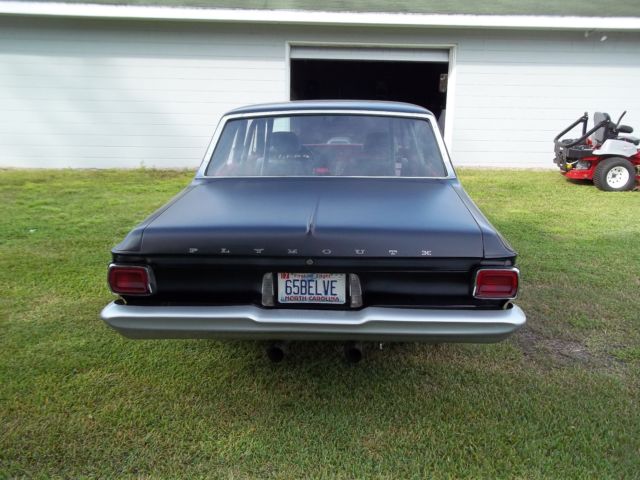 1965 hot rod black Plymouth Belvedere I hardtop