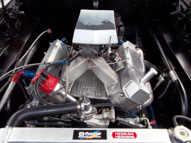 1965 hot rod black Plymouth Belvedere I hardtop