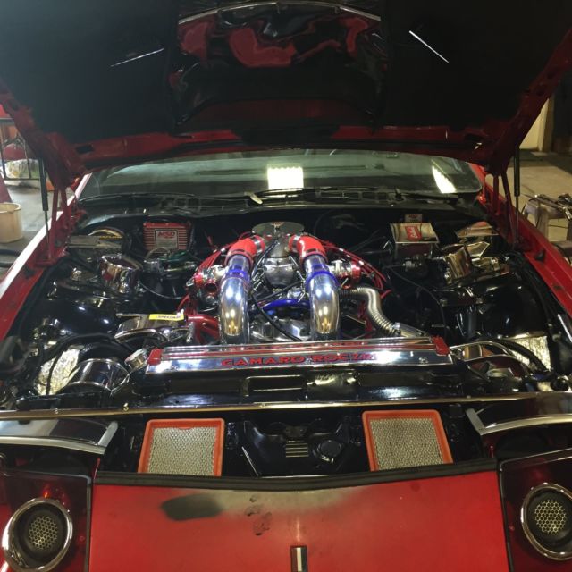 1986 Red primed Chevrolet Camaro Coupe