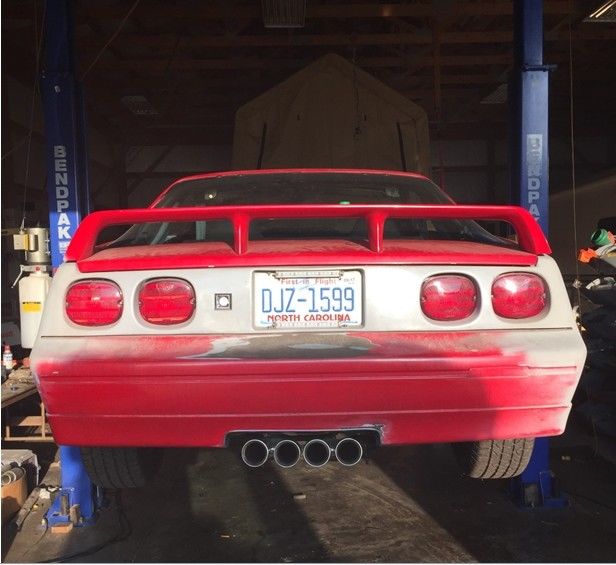 1986 Red primed Chevrolet Camaro Coupe