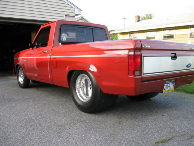 1987 Red Ford Ranger tubbed