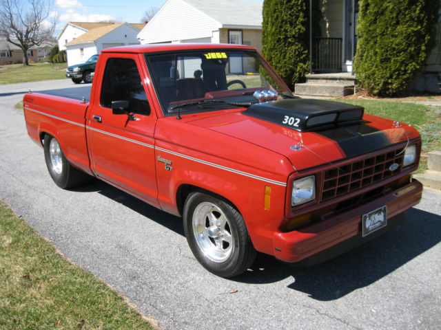 1987 Red Ford Ranger tubbed
