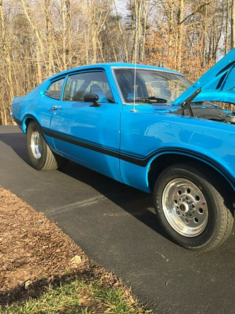 1971 Blue Ford maverick 2 dr