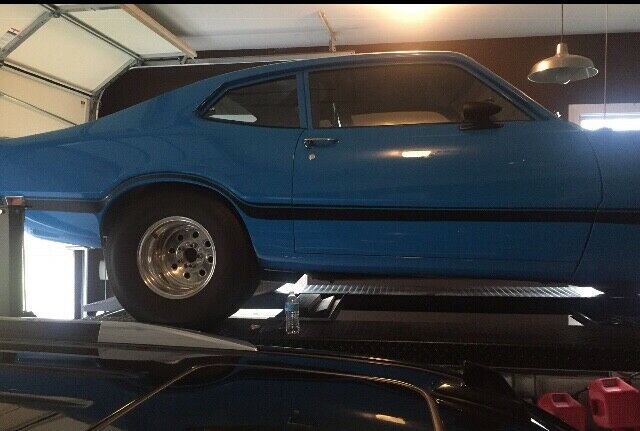 1971 Blue Ford maverick 2 dr