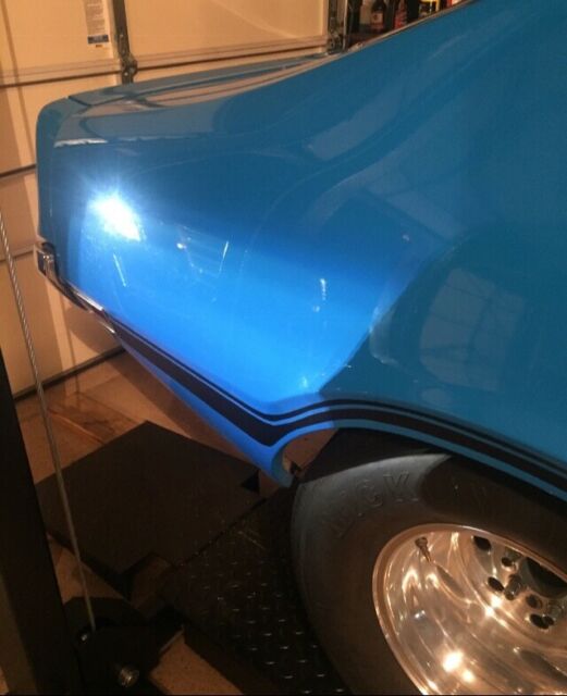 1971 Blue Ford maverick 2 dr