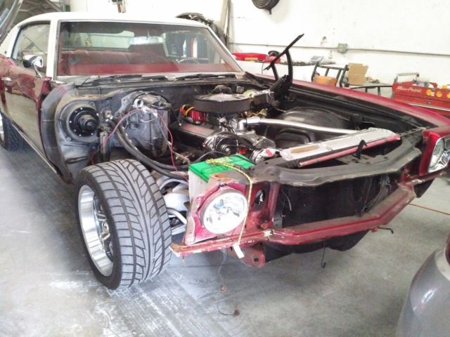 1968 Burgundy Ford Mustang Coupe