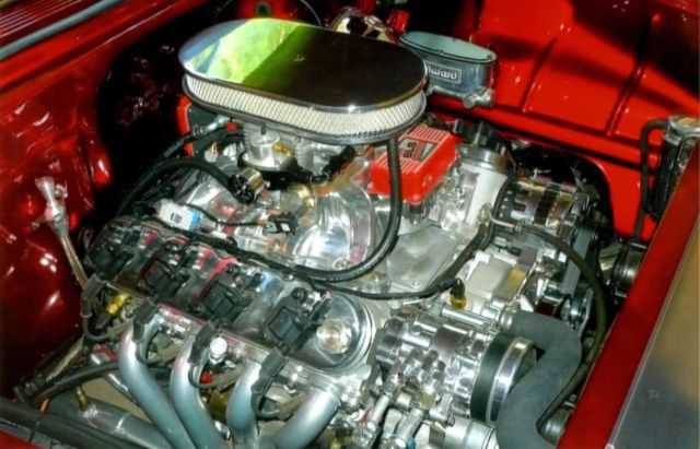 1956 Red Chevrolet Bel Air/150/210