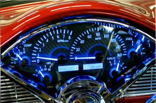 1956 Red Chevrolet Bel Air/150/210