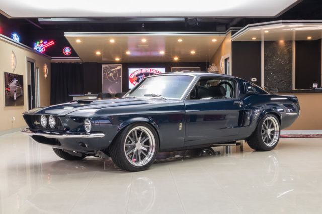 1967 Blue Ford Mustang