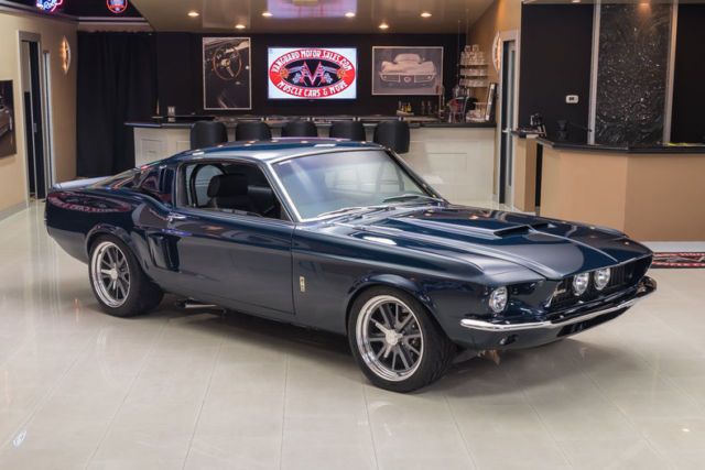 1967 Blue Ford Mustang
