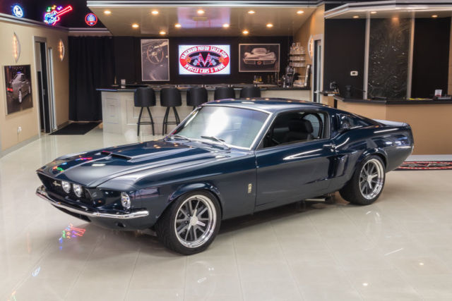 1967 Blue Ford Mustang
