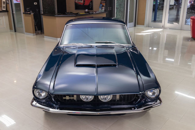1967 Blue Ford Mustang