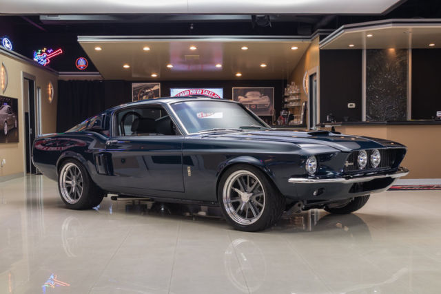 1967 Blue Ford Mustang
