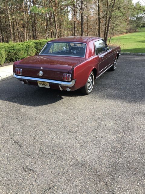 1966 Burgundy Ford Mustang Coupe