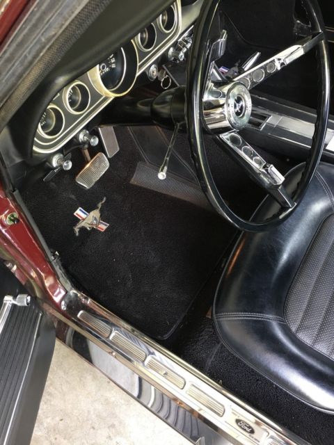 1966 Burgundy Ford Mustang Coupe