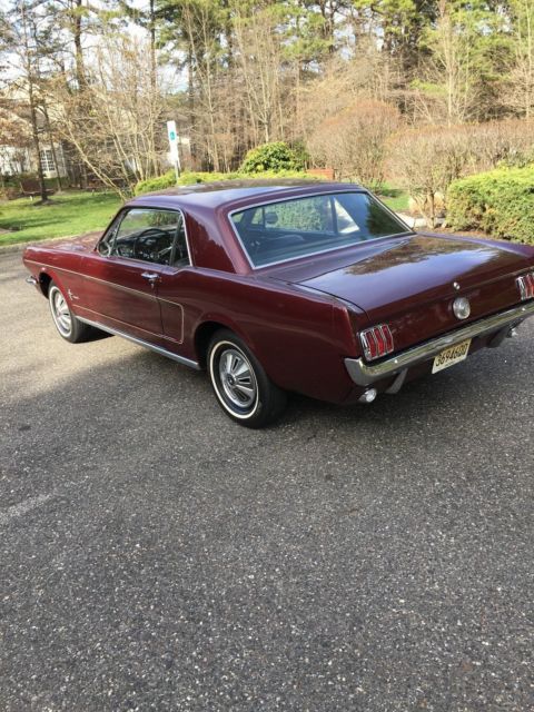 1966 Burgundy Ford Mustang Coupe