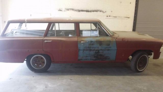 1967 Red Chevrolet Nova Wagon
