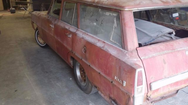 1967 Red Chevrolet Nova Wagon