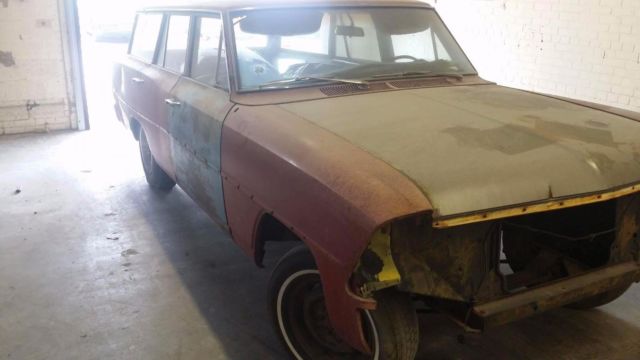 1967 Red Chevrolet Nova Wagon