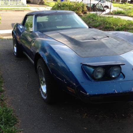 1973 Blue Chevrolet Corvette Coupe