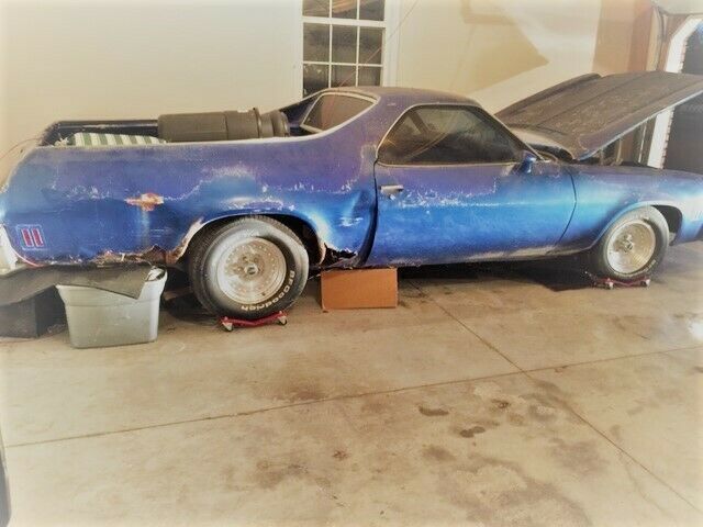 1976 Blue Chevrolet El Camino Extended Cab Pickup