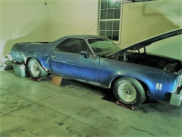 1976 Blue Chevrolet El Camino Extended Cab Pickup