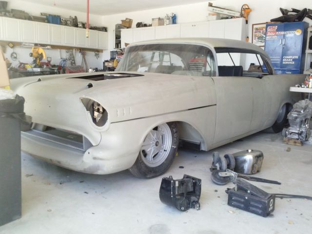 1957 Gray Chevrolet Bel Air/150/210
