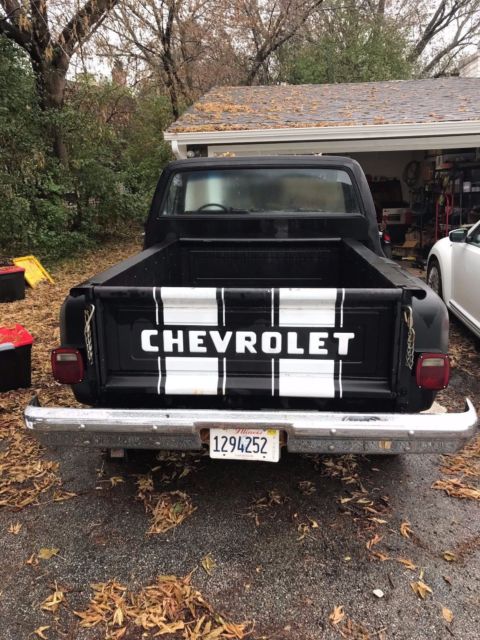 1982 Black Chevrolet C-10 Standard Cab Pickup