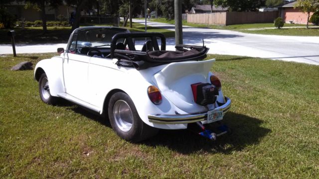 1973 White Volkswagen Beetle - Classic Convertible