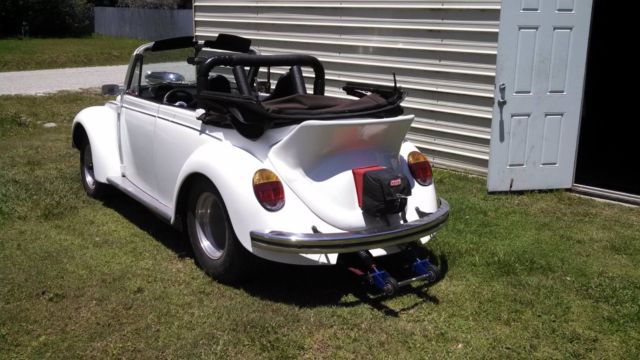 1973 White Volkswagen Beetle - Classic Convertible