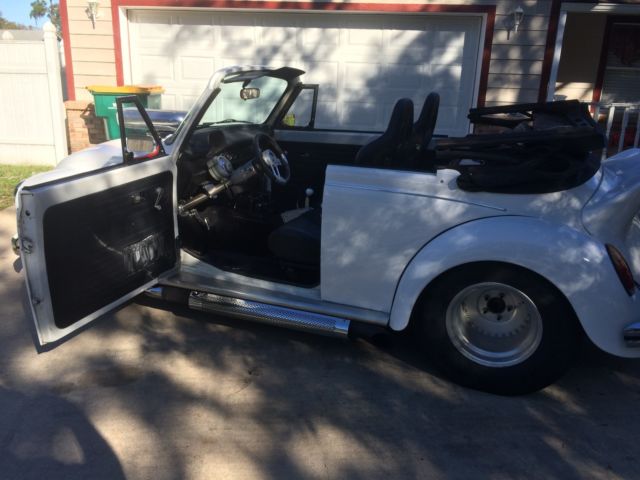 1973 White Volkswagen Beetle - Classic Convertible