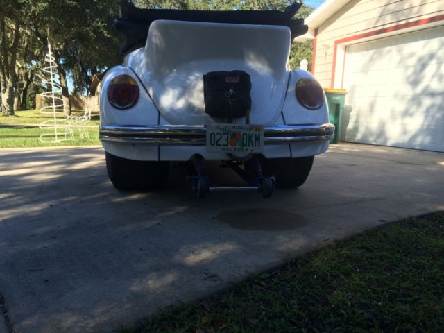 1973 White Volkswagen Beetle - Classic Convertible
