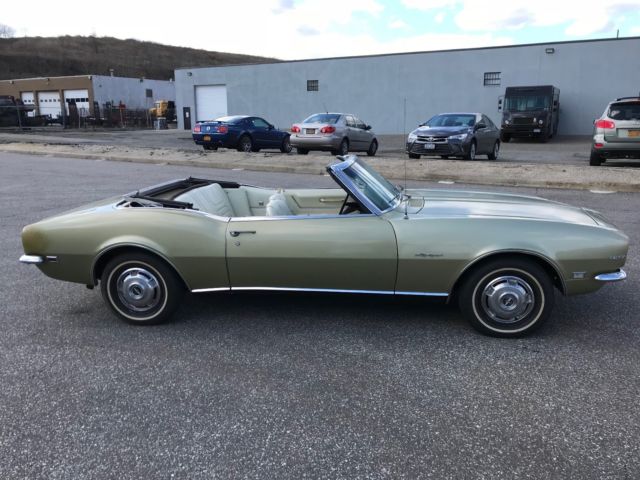 1968 Green Chevrolet Camaro Convertible