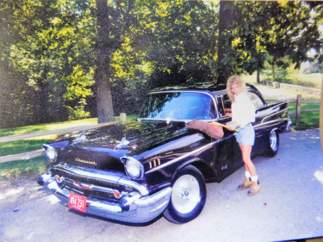 1957 Black Cherry Poly Chevrolet Bel Air/150/210 2 dr sedan