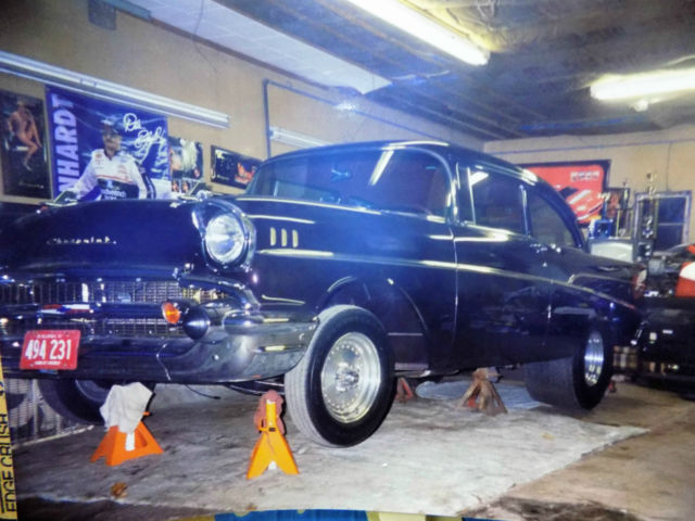 1957 Black Cherry Poly Chevrolet Bel Air/150/210 2 dr sedan