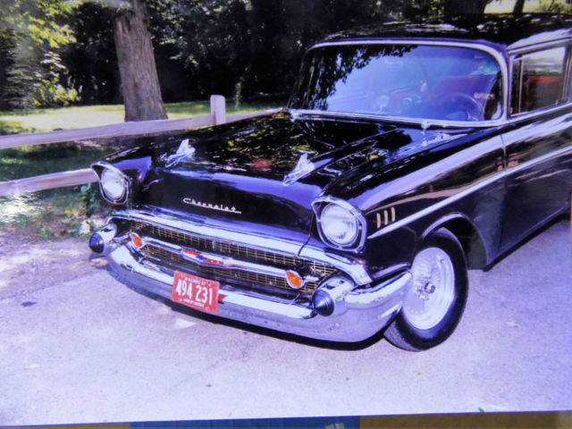 1957 Black Cherry Poly Chevrolet Bel Air/150/210 2 dr sedan