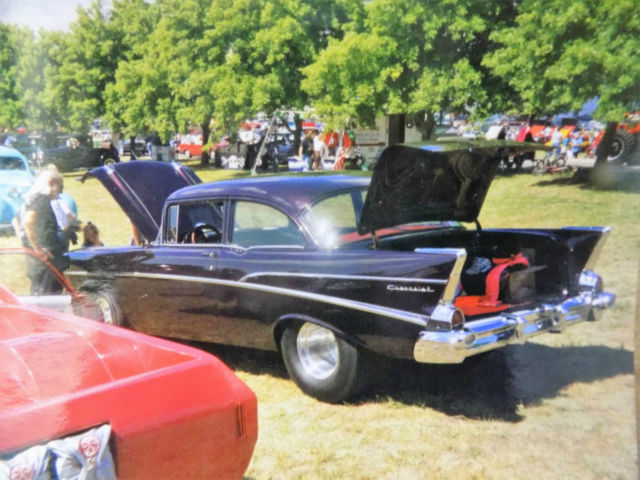 1957 Black Cherry Poly Chevrolet Bel Air/150/210 2 dr sedan