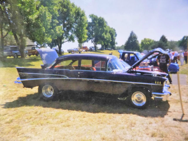1957 Black Cherry Poly Chevrolet Bel Air/150/210 2 dr sedan