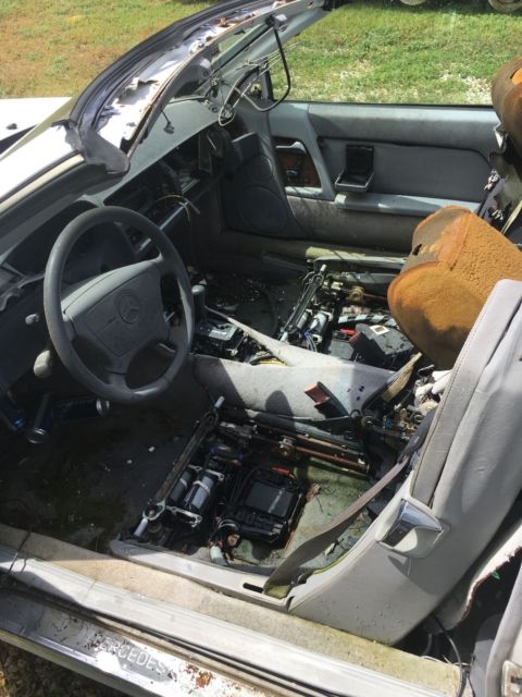 1992 White Mercedes-Benz SL-Class Convertible