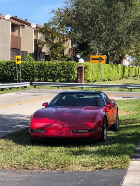 1991 Red Chevrolet Corvette Coupe